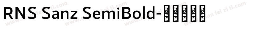 RNS Sanz SemiBold字体转换